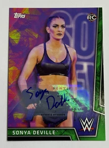 Tarjeta autografiada firmada 2018 Topps WWE Sonya Deville #29 88/150 RC - Imagen 1 de 6