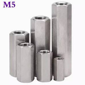 M5 304 Stainless Steel Female Hex Column Standoff Support Spacer Threaded Pillar - Picture 1 of 14