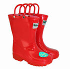 NEW T&Co Light Up Childrens Wellies Red 11-13
