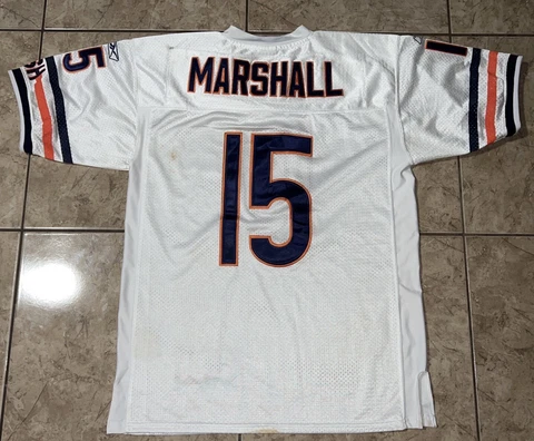 Chicago Bears Brandon Marshall #15 Reebok On Field Sewn Jersey Size 50 Cover