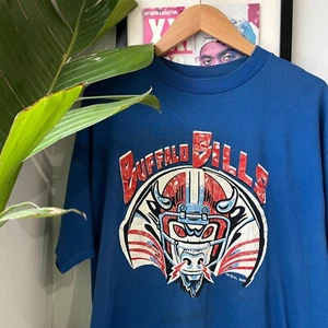 VINTAGE 80s | NFL Buffalo Bills OG Logo Football T-Shirt Gr. L Erwachsene - Bild 1 von 9