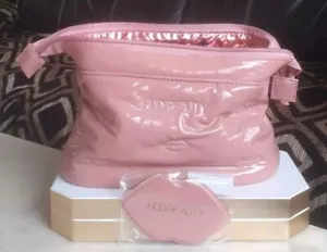 NEW Huda Beauty Lip Repromote Pouch Bag Cosmetic Bag & Lip Mirror Cute Empty - Picture 1 of 19