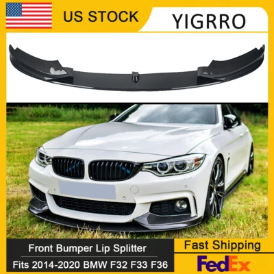 For BMW 4 Series M Sport F32 F33 F36 Performance Front Splitter Lip Carbon Fiber - Image 1 of 4