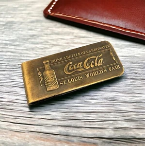 Vintage brass Money clip Coca-Coca Tiffany Studio #B2 - Picture 1 of 3