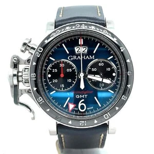 Graham Chronofighter GMT Vintage Automatic 44mm Ceramic Bezel Men's 2CVBC.U02A - Picture 1 of 5