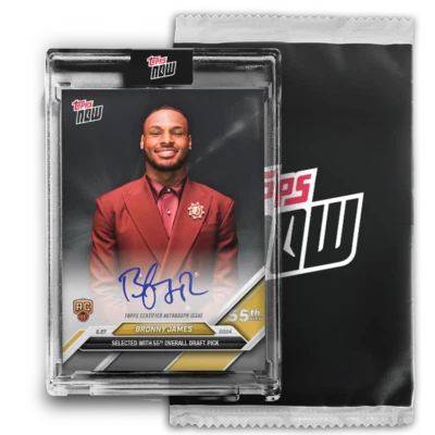 2024 Topps Now D9AUT Bronny James Auto Sealed Pack #/99 Or Lower SEALED PACK #1 - Image 1 of 3
