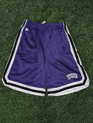 TCU Horned Frogs Colosseum Athletics Basketball Shorts Sz Large Mens Vtg Cover
