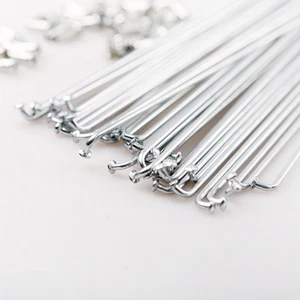 36pcs 14# 245mm Spokes DIY Assembly Bike Bicycle Wheel Steel + Caps Nipples - Picture 1 of 3