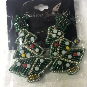 christmas tree earrings dangle Fashion Jewelry READ DESCRIPTION - Picture 1 of 6