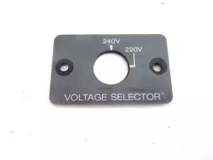 SONY AC-78 FH-7 Alimentatore Selettore di Tensione Etichetta Placca - Foto 1 di 2
