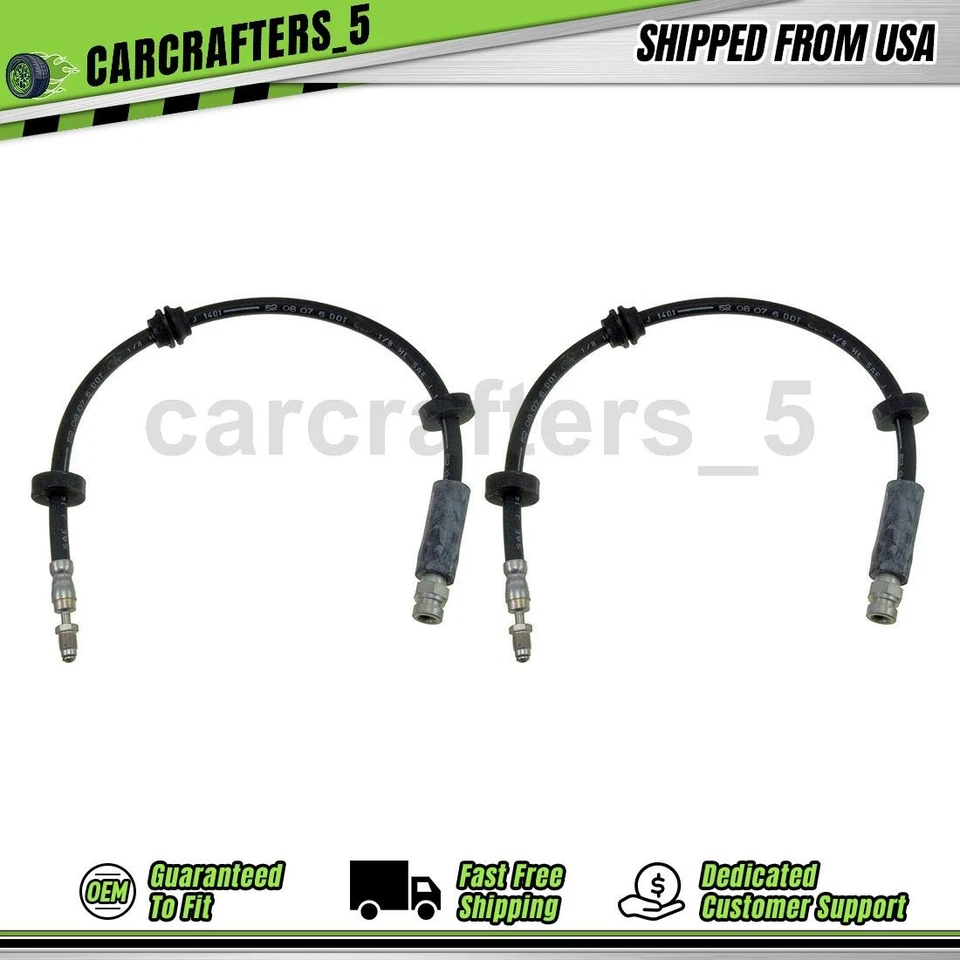 2 mangueras hidráulicas de freno delantero para 1986 1987 1988 Saab 9000 2,0 L Foto 1 de 4