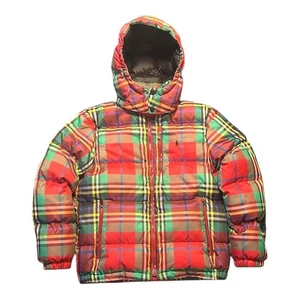 CHAQUETA POLO RALPH LAUREN NIÑOS GRANDES Talla L 14-16 CHAQUETA A CUADROS REPELENTE AL AGUA - Imagen 1 de 4