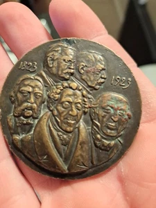 1823-1923 Bronze Gedenk Schwedische Kompanie - Bild 1 von 1