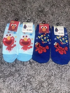 4 Pairs Sesame Street Kids No Show Socks Elmo - Picture 1 of 2