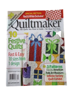 Quiltmaker Quilting Magazine NOV/DEC 2011 - Picture 1 of 1