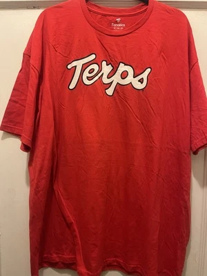 New Fanatics Brand Men’s University of Maryland Terrapins “Terps” Red Shirt 3XL - Image 1 of 2