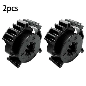 Direct Replacement Blend Door Actuator Gear Heater HVAC Plastic Black 2pcs - Picture 1 of 12