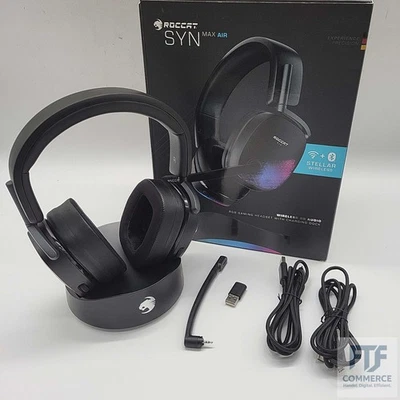 Roccat Syn Max Air - Kabelloses RGB PC Gaming Headset mit 3D Audio und Docking-S - Bild 1 von 4