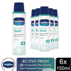 Vaselina 24H Protección ProDerma Antitranspirante, Activo Fresco, Paquete de 6, 250 ml - Imagen 1 de 6