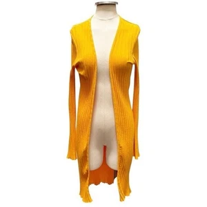 Cardigan Simon Miller a costine limosa lunghezza media giallo taglia small donna - Foto 1 di 10
