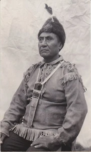 1937 Press Photo Canadian Indian Investigated for Witchcraft Murders, Ft. Liard - Picture 1 of 2