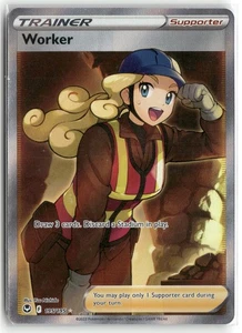 Worker (Full Art) Ultra Rare Supporter Holo SWSH12: Silver Tempest 195/195 NM - Bild 1 von 2