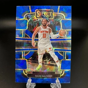 2023-24 Panini Select Blue Cracked Ice Prizm Jalen Brunson #7 New York Knicks - Picture 1 of 2