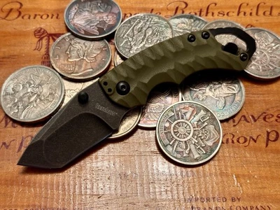 Cuchillo Plegable Kershaw Shuffle II 2.5" 8Cr13MoV Hoja de Acero Negro Mango GRN Foto 1 de 4
