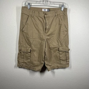 Old Navy Kids Boys 16 Husky Shorts Straight Tan Brown Cargo Cotton Stretch - Picture 1 of 12