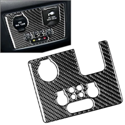 Carbon Fiber Rear Control Knob Cover For Infiniti JX35 QX60 13-16 - Image 1 of 4