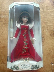 VINTAGE Dandee Collectors Choice Porzellan Puppe Elegance Collection Echtheitszertifikat Neu im Karton NEU - Bild 1 von 3