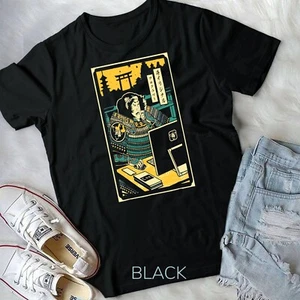 Programador Samurai Guerrero Computadora Camiseta Unisex Camiseta - Imagen 1 de 11