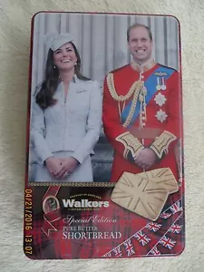 Walkers Shortbread (englischer Import) William & Catherine Celebration Dose 8,8 Unzen - Bild 1 von 8