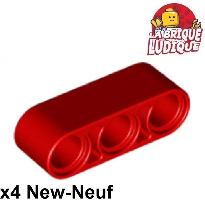Lego Technic 4x barre poutre Liftarm 1x3 thick épais rouge/red 32523 NEUF - Photo 1/1