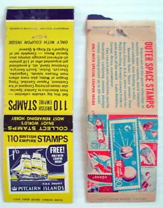 2 MATCHBOOKS DE COLECCIÓN, SELLOS DE COLECCIÓN ***** 2 CAJAS DE FÓSFOROS FILATÉLIA - Imagen 1 de 5