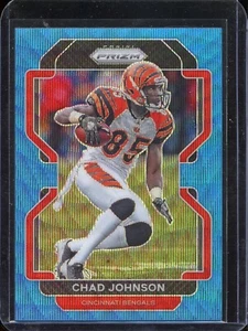 2021 Panini Prizm Football #278 Chad Johnson BLUE WAVE #132/199 Bengals - Picture 1 of 2