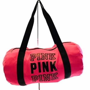 Victoria's Secret PINK Duffle Bag Large, Hot Pink Travel Bag Weekender, Gym Bag - Picture 1 of 6