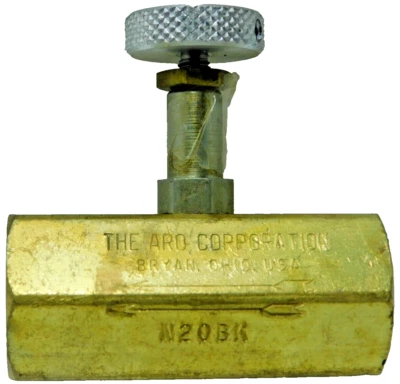 ARO N20BK Flow Control Needle Valve Brass - Image 1 of 4