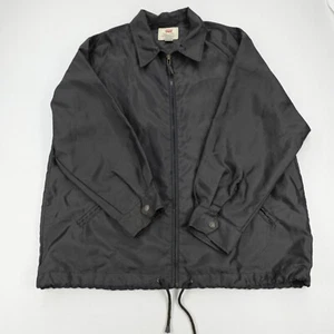 Giacca a vento Levi Strauss uomo taglia M full zip nera vita coulisse - Foto 1 di 15