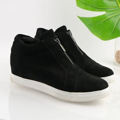 Blondo Womens Glenda Boots Size 8.5 Waterproof Black Suede Hidden Wedge Heel Zip - Image 1 of 4