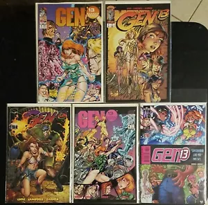 Gen 13 (1995 Image (5) Comic Lot) # 1, 3, 4, 4, 65 VF/NM - Bagged/Boarded - - Bild 1 von 4