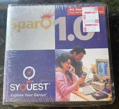 SyQuest SparQ 1.0 Removable Cartridge Drive 1.0GB External PC Formatted Sealed - Image 1 of 2