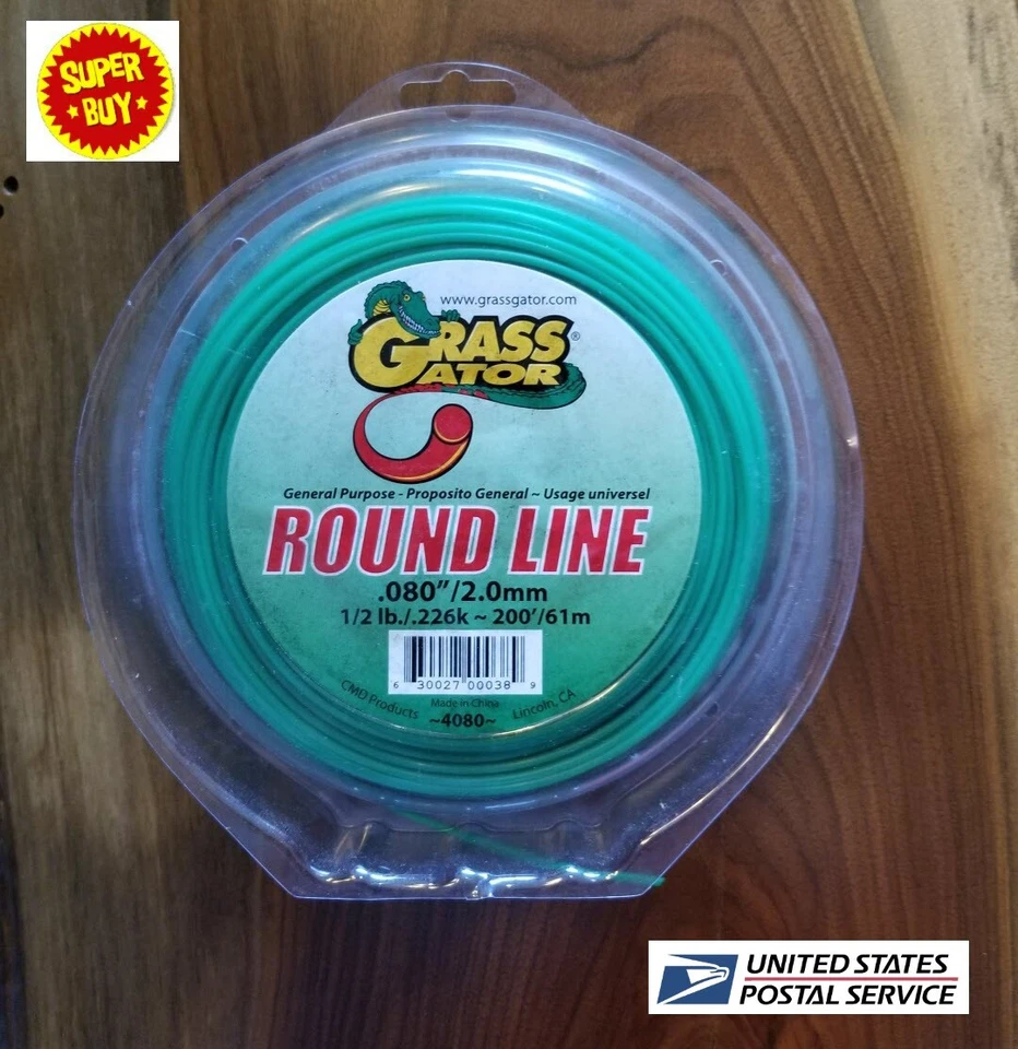 .080 STRING TRIMMER CUTTING LINE 1/2 LB 200 Ft Grass Gator - Clearance Deal - Image 1 of 1