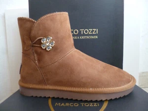 Marco Tozzi Boots Ankle Boots Slip-On Boots Winter Boots Brown 26483 - Picture 1 of 7
