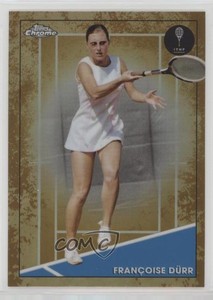 2021 Topps Chrome Clay Court Refractor Francoise Durr Françoise Dürr Rookie RC