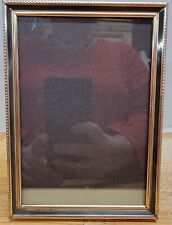 Vintage Brass & Glass Stand-Up 5x7 Photo Picture Easel Back Frame