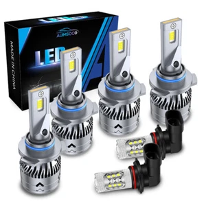 LED Headlights Fog Light 6x Bulbs FOR 2003 2004 2005 2006 GMC Sierra 1500 3500 - Picture 1 of 16