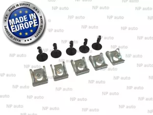 5+5X AUDI BMW UNDER ENGINE & GEARBOX UNDERTRAY COVER CLIPS FASTENERS 8K0805121 - Picture 1 of 8