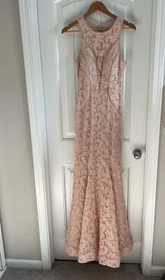 Vestidos Aqua Floral Encaje Largo Malla Vestido Vestido Boda 6 Rubor Para Mujer Foto 1 de 4