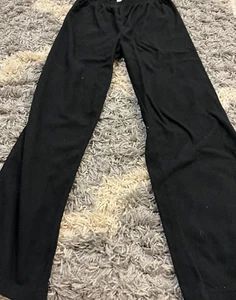 Girls Black Sweatpants Size 10/12 - Picture 1 of 7